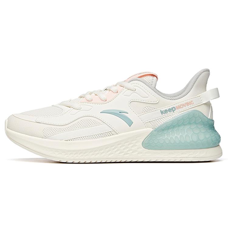 New Anta C37 Series Low Top Running Shoes Women's White Pink Cyan 922035533-6