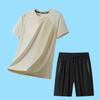 Men's Quick-Drying Ice Silk Sports Set: Short Sleeve T-shirt and Shorts
