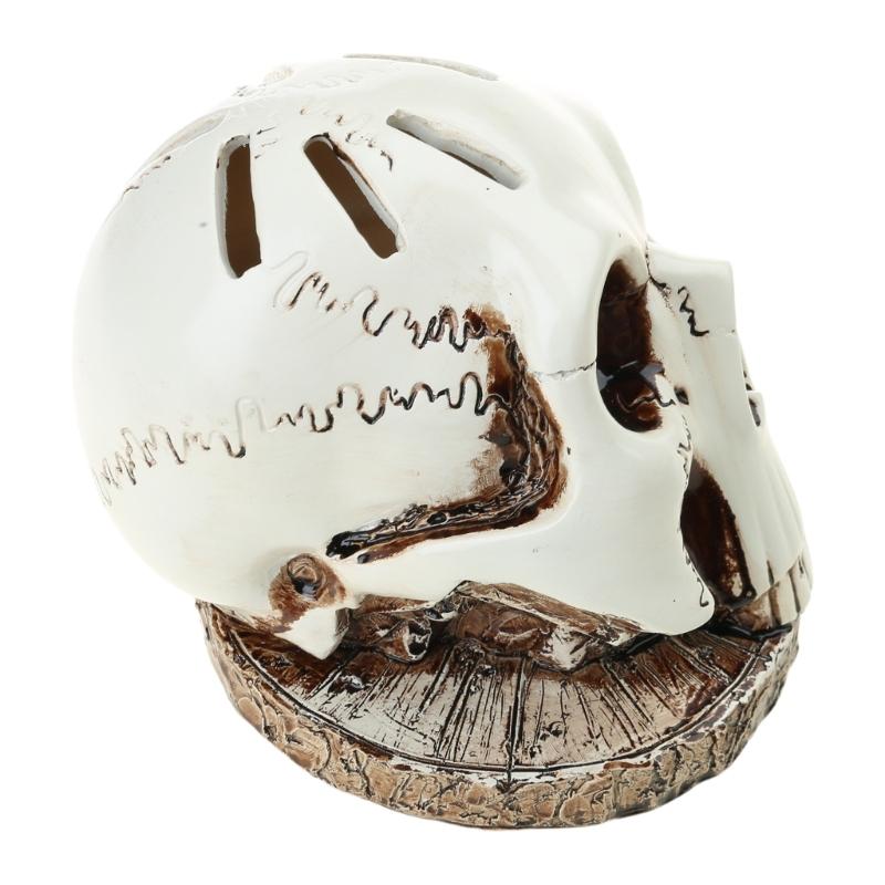 Halloween Decoration Skull Bone Statue Sculpture Cutter Holder Festival Desk Decors Holiday Ornament Skeleton Stand Dropshipping