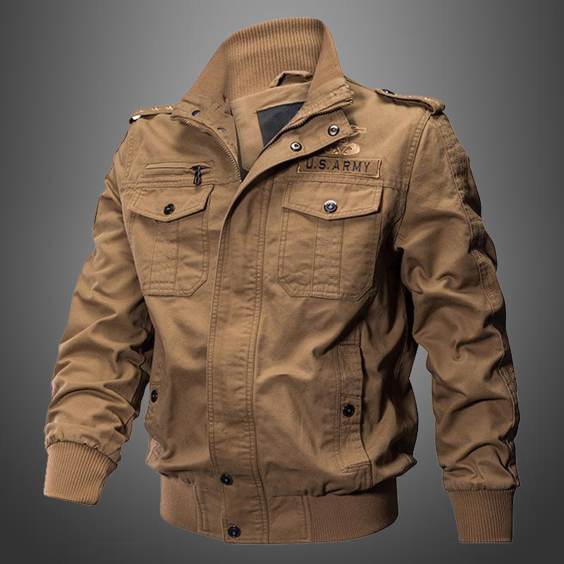 Frühling und Herbst Übergröße Herrenjacken Herbst Air Force Engineer Jacken Herrenbekleidung