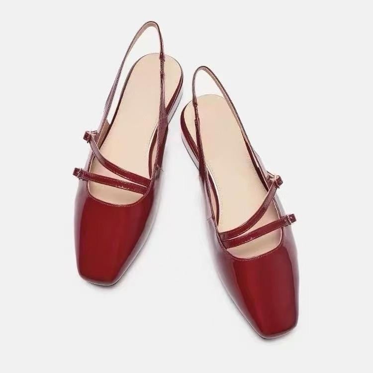 Fashion 2025 Summer New Women's Sandals Elegant Closed Toe Mules Solid Color Comfortable Women's Sandals Luxury Sandals