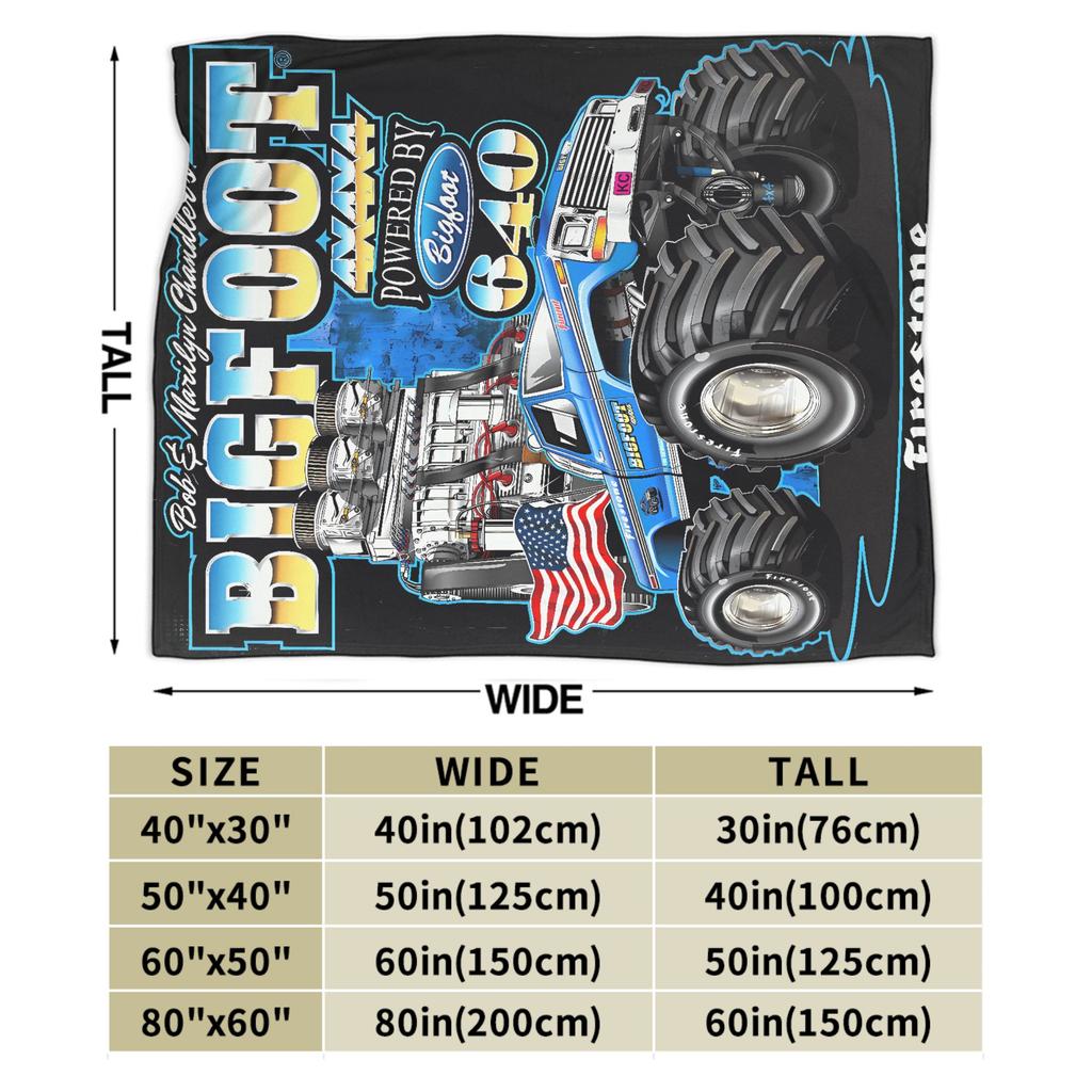 Monster Trucks Car Loves Super Soft Blanket  Girls Boys Plush Throw Blanket Graphic Couch Chair Flannel Bedspread Sofa Bed Cover