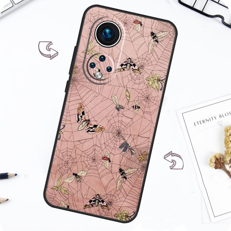 Luxury Blue Butterfly Butterflies Case For Honor Magic 7 Lite 5 6 Pro Honor 200 50 70 90 Lite X8b X9a X8a X8 X9 X9c X9b Cover