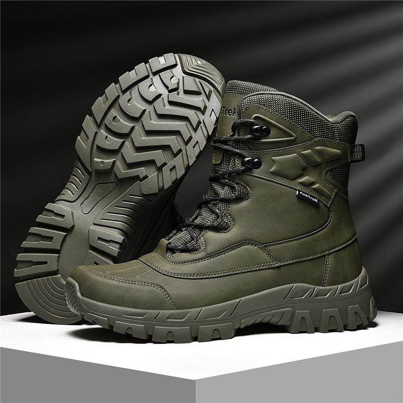 Tactical Combat & Training Boots, Outdoor Mountaineering Desert Boots, Large Size 45 зелёный