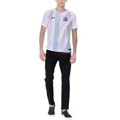 Nike Striped Fan Edition Short Sleeve T-Shirt for Men in White