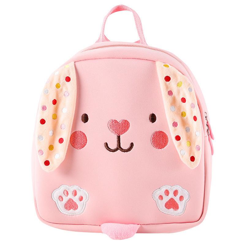 Cute Breathable Neoprene Preschool Backpack Cartoon Animal Pattern For Toddlers