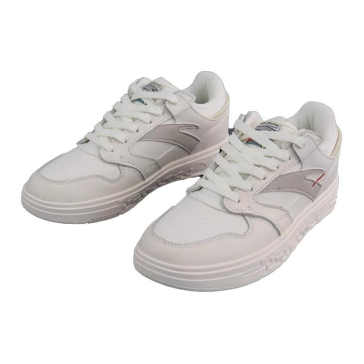 Anta Slip Resistant Cushioning Low Top Skateboard Shoes Men's White 112238066-1
