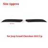 Rear Fog Light Bezel Decor Cover Trim for Jeep Grand Cherokee + Smoked Black