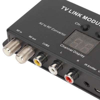 UHF Modulator TV Link Modulator 471.25‑885.25MHz Support PAL NTSC AV To RF Converter IR Extender