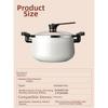 7L Enamel Coated Cast Iron Soup Pot with Glass Lid for Induction Gas Electric Stove Use NonCoating Cooking Pot