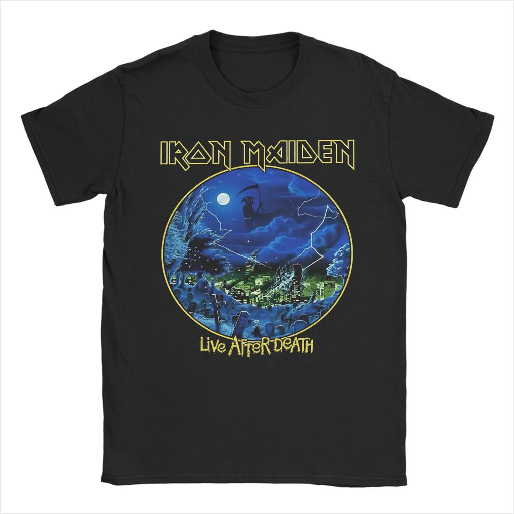 Fears Of The Darks T-Shirts for Men Women I-Iron M-Maidens  Cotton Tee Shirt Crewneck Short Sleeve T Shirts Plus Size Clothing