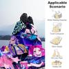 1pc K-Pop Demons Outdoor Blanket Lightweight Flannel, All-Season Use for Sofa, Bed, Travel, Camping, Living Room, Office, Couch067