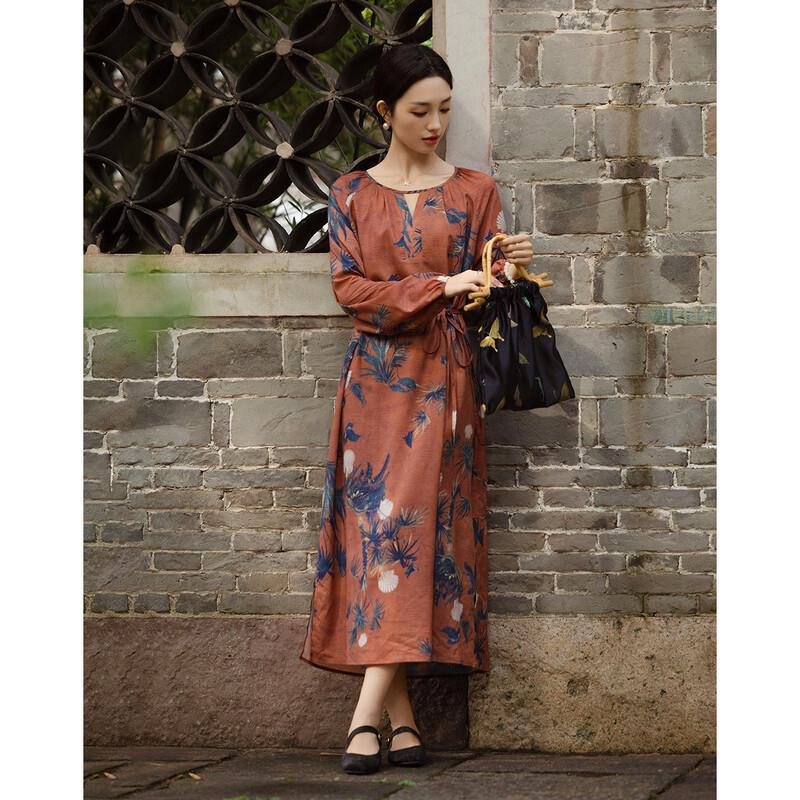 Demana Elegant Soft Luster A-Line Midi Dress