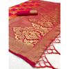 Royal Soft Lichi Silk Saree – Rich Pallu Jacquard with Stylish Zahlar