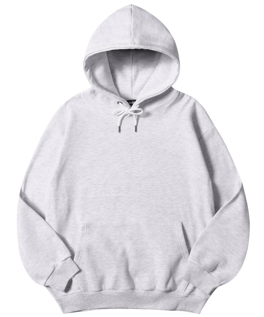 Relaxed Oversized Plain Hoodie_Gray