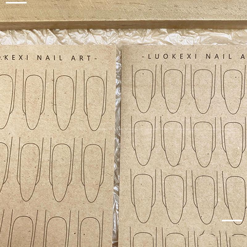 Nail Art Lines Practice Paper Drawing Painting Template Learning Book Manicure Tools Uv Gel Polish Guide Nails Accessoires
