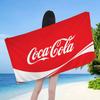 Getränkemarken C-Coca C-Cola Logo Anime Strand Schwimmtuch Weiches Saugfähiges Waschlappen Kindergeschenke für Reisen Camping Fitnessstudio