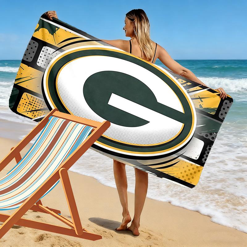 Telo Mare Stampa Green Bay Packers, Grande Morbido Asciugatura Rapida per Spiaggia Campeggio Nuoto