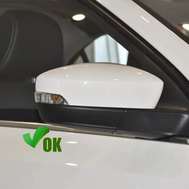 For Skoda Fabia 2015- Rapid 2016- Car Sticker Rearview Side Mirror Cover Wing Cap Exterior Door Rear View Case Trim ABS