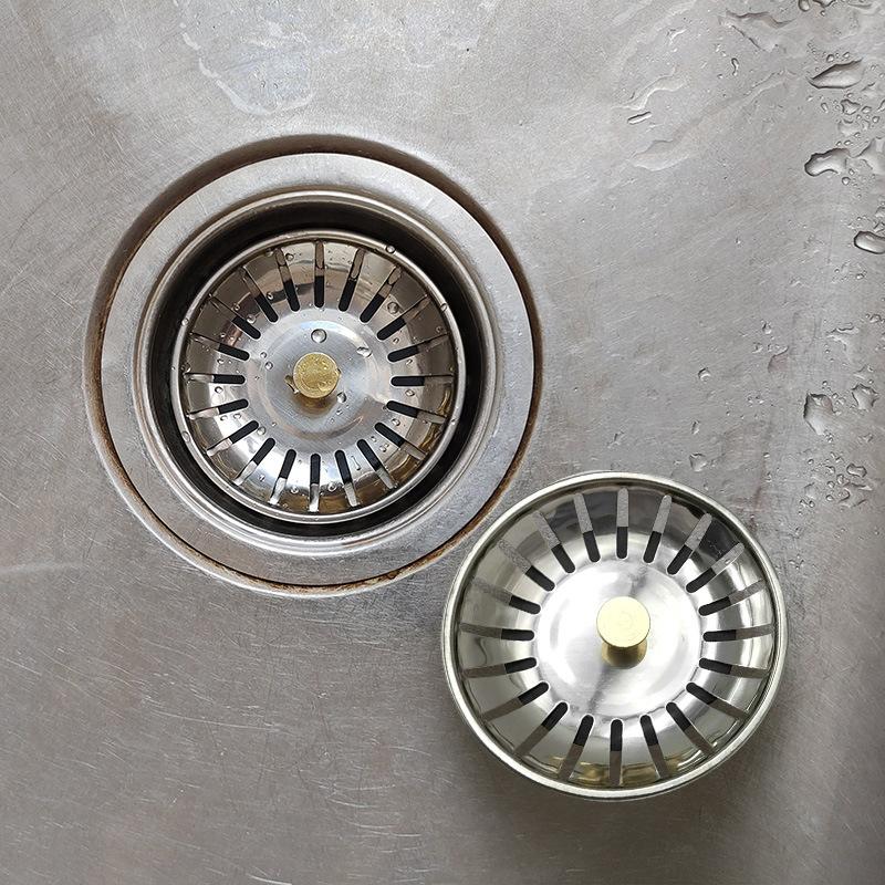 Tela de Filtro para Pia de Cozinha, Rolha Antiga para Prevenir Vazamento de Água, Tampa de Pia para Selar a Entrada de Água, Filtro de Esgoto, Plugue de Pia.