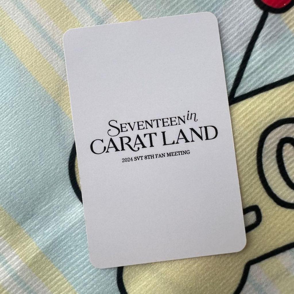 [USED] SEVENTEEN 2024CARATLANDCARATZONE DK Trading Card