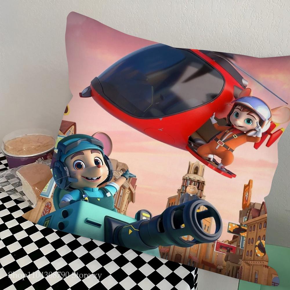 S-Shuke B-Beita Animation Pillow Case Square Pillow Bedroom Sofa Leisure Comfort Cushion Car Living Room Home Decoration