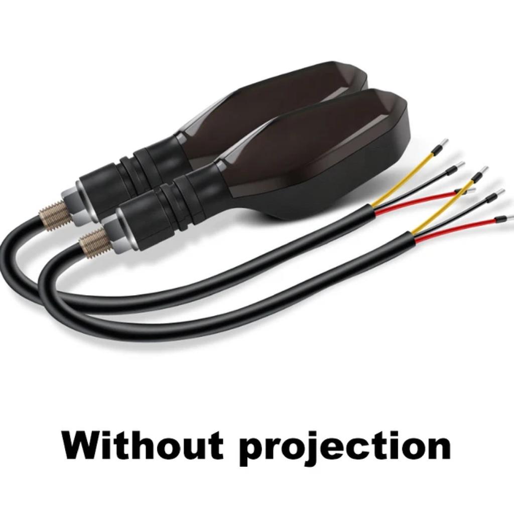 Motorcycle Projection Turn Signal Electric Vehicle Colorful Atmosphere LED Atmosphere Turn Signal High Brightness Warning Light