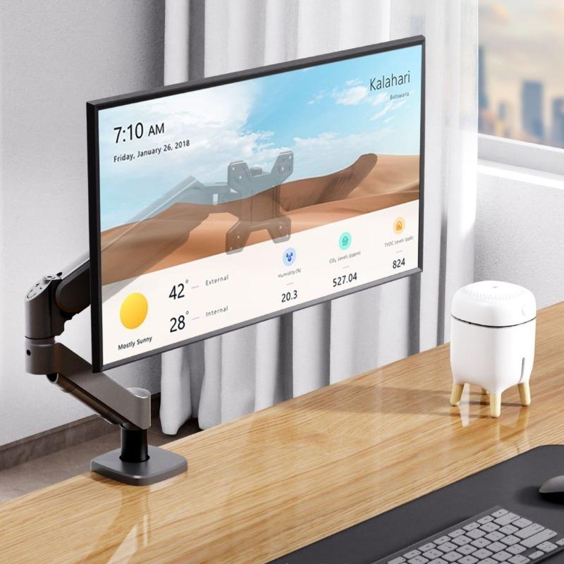 Flexible Monitor Cantilever Bracket Lifts Display Steadily Ergonomic Lifting Eases Cervical Strain Sturdy Metal Frame Optimize