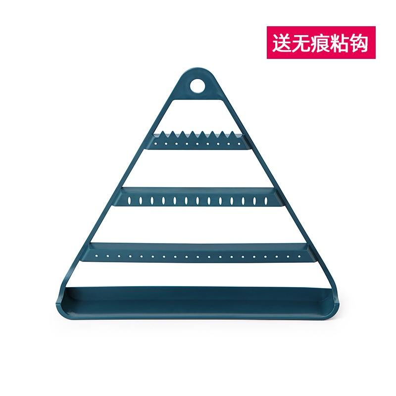 

Бытовая полка для украшений Бытовая полка для хранения сережек Шкатулка для украшений для сережек темно-синий