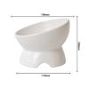 Creative Ceramic Tall Footed Drinking Water Food Bowls, Anti Overturning Neck Protection, Slanted Mouth, Cat Bowl, Supplies, 1Pc