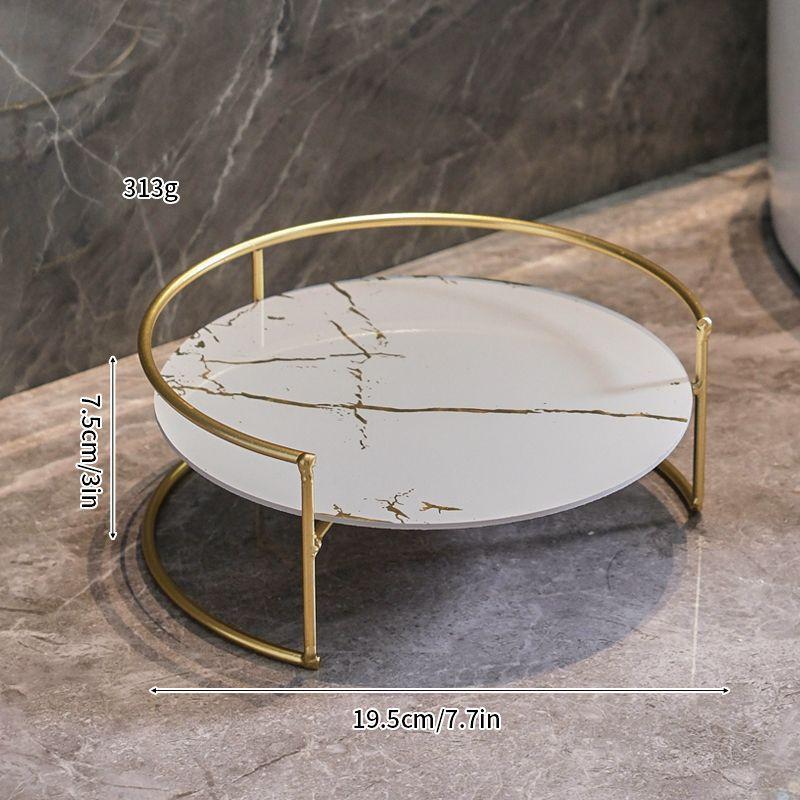 UV Plate Iron Frame Storage Rack Decoration Dressing Table Women's Skincare Cosmetics Holder Bathroom Makeup Toiletries Stand