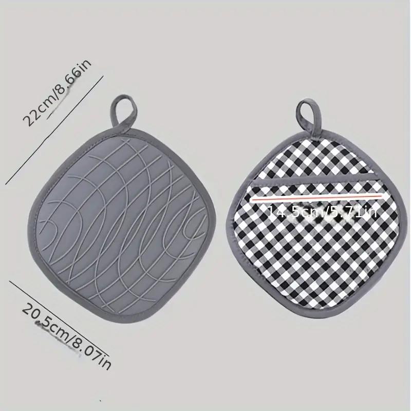 1pc, Silicone Insulated Glove, Anti Slip, Lengthened, Thickened And High-Temperature Resistant Kitchen Anti Scalding Utensils, Kitchen Supplies