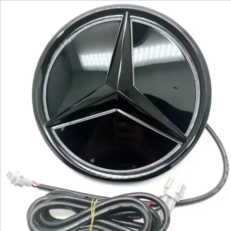 

Car Front Grilled Star Emblem LED Illuminated Logo White Blue Red Light for Mercedes Benz W204 GLK200 GLK260 GLK350 2013-20151 Glowing red чёрный
