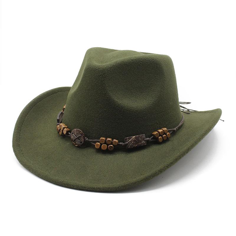 JYL TS DIY Tibetan Cowboy Hat Unisex Ethnic Curved Brim Riding  Felt Hat