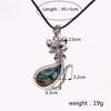 Abalone Shell Material Cute Cat Necklace Ornament Christmas New Year Birthday Gift Stylish Pendant