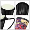 4 Inch PVC Goat Skin African Drum Djembe Percussion Musical Instrument Teaching Kids Toy African Hand Drums Accessories