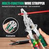 1 Electrical Pliers, Folding Screwdriver Wire Stripper, Upgraded Multi Function Electrician's Pliers, Can Handle Various Repairs