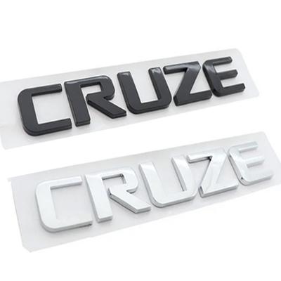 1 Piece For CRUZE ABS Letter Car Logo Sticker Tail Badge Automatic Trunk Logo XFL Sticker Accessory
