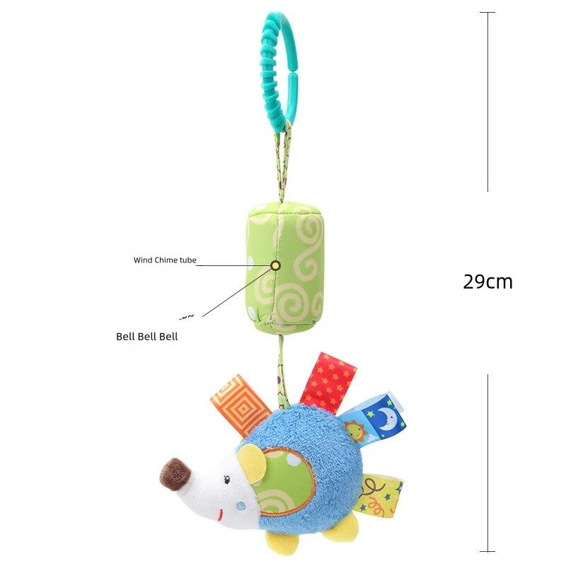 Baby Newborn Sensory Hanging Rattles Soft Early Learning Toys Kids Plush Stroller Infant Car Bed Crib With Teether For Toddlers