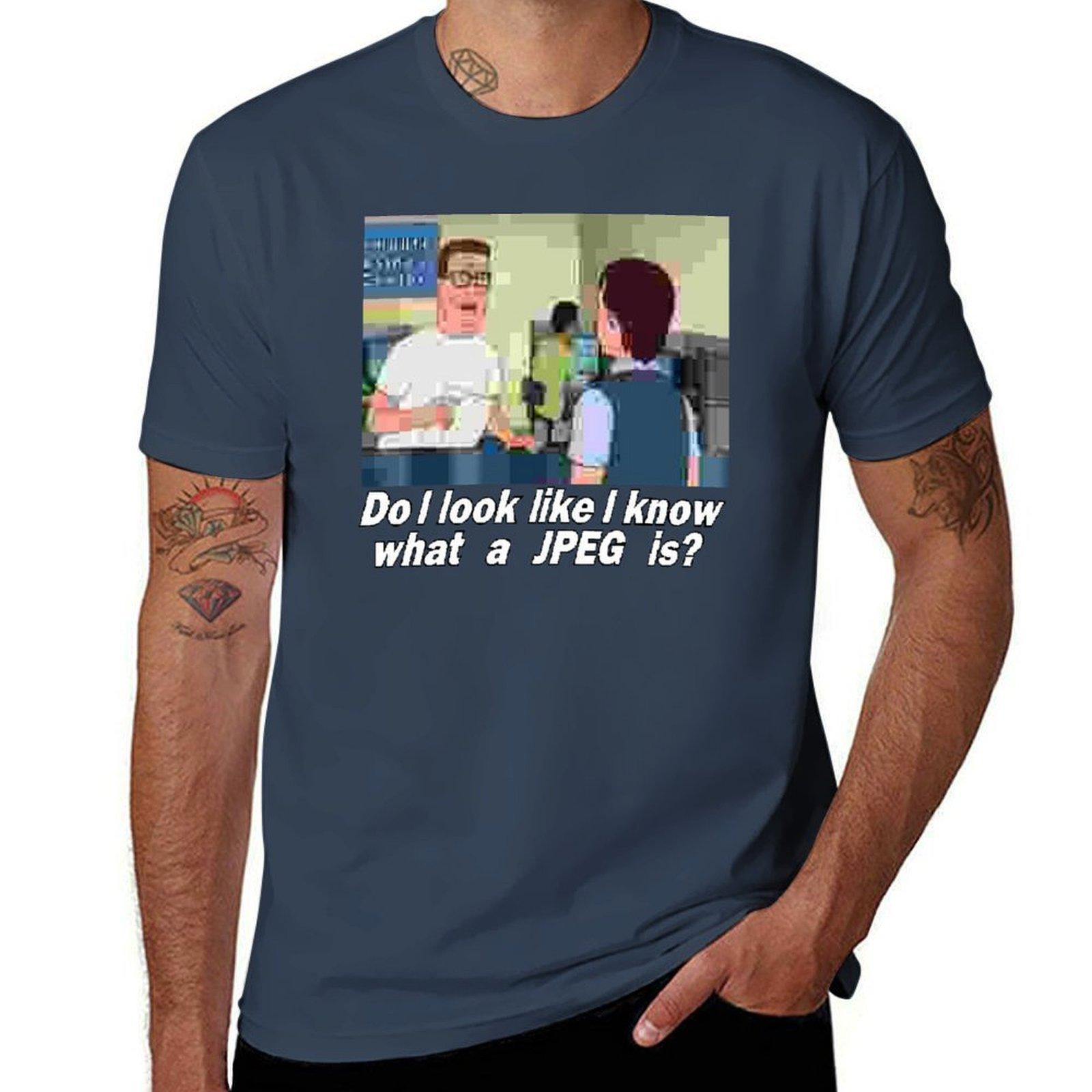 Do I Look Like I Know What A Jpeg Is Tshirt Outdoor Working Tshirt S