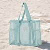 Borsa da Spiaggia in Rete, Borsa Leggera ad Alta Capacità, Svuotamento Rapido Traforata, Borsa a Shopper Ultraleggera per Viaggio, Articoli da Toeletta, Cosmetici