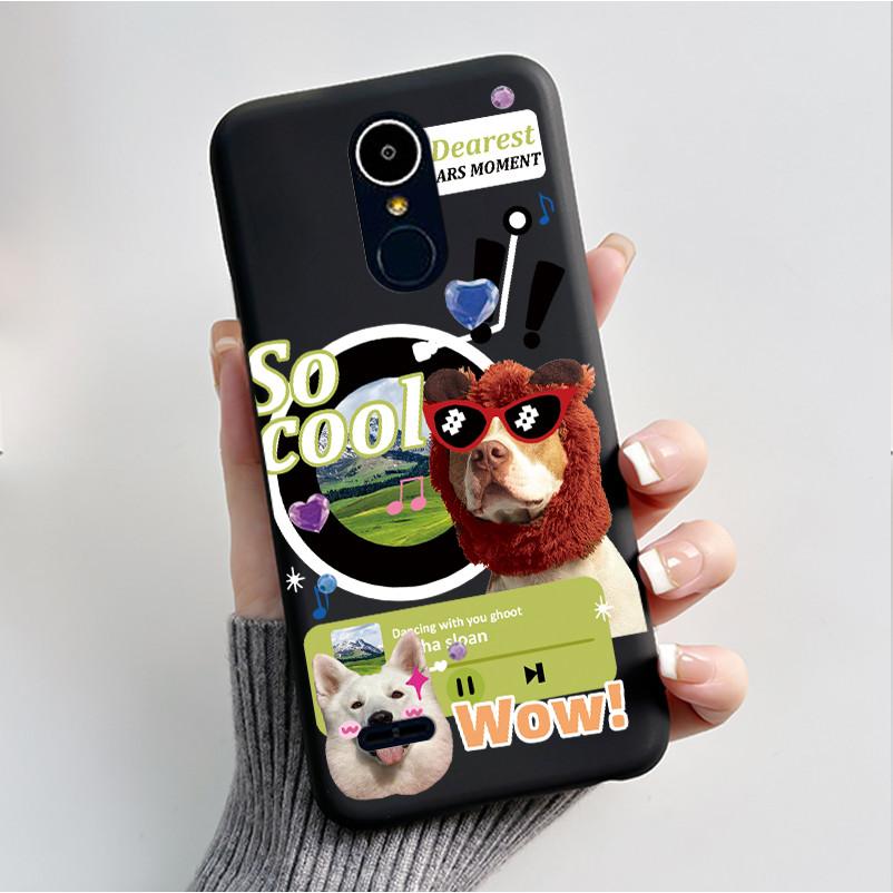 Hülle Für LG K8 2017/LG K8 2018/LG K9 2018 Weiches Silikon Schwarzes Gehäuse Für LG K10 2016/LG K10 2017 Hülle Niedliche Blume Cartoon Hülle