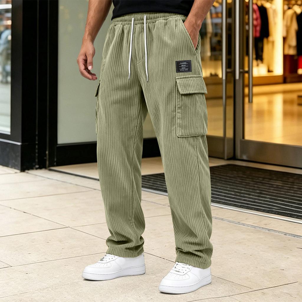 Men's Casual Jogger Pants with Cuffed Hem Comfortable for Everyday Wear