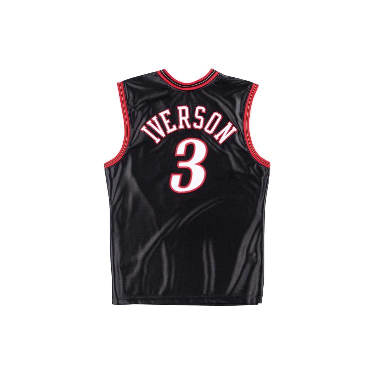 Mitchell & Ness X NBA Philadelphia 76ers 2000-01 Road Finals Jerseys 'Allen Iverson 3' Men's AJY4GS18104-P76BLCK00AIV
