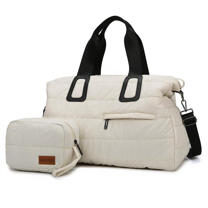 Simple Casual, Large Capacity Short-distance Travel and School Hand Luggage Bag with Small Bag Design Storage Bag