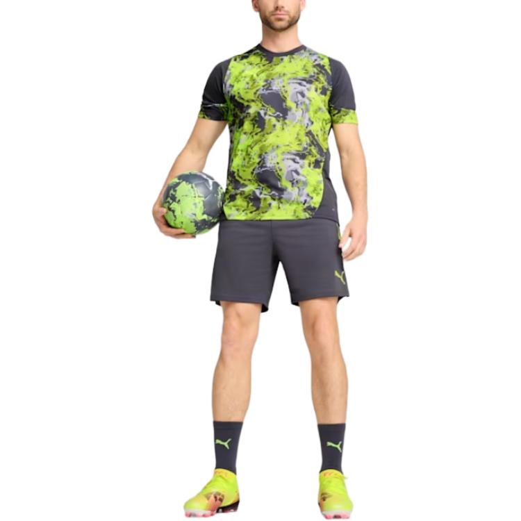 Puma Individual Cup Fashion Comfortable Soft Skin-Friendly Three-Quarter Casual Shorts Men shorts Galaxy-Gray 659897-08