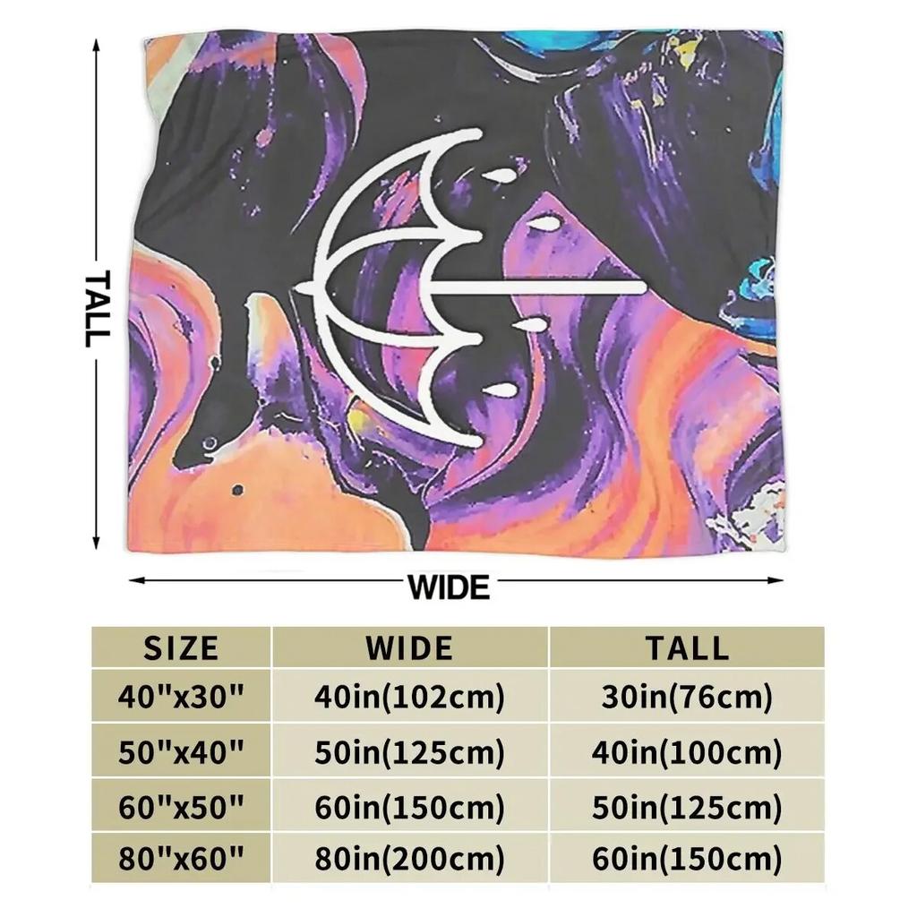Splash Bmth Umbrella Blankets Soft Warm Flannel Throw Blanket Cover for Bed Living Room Picnic Travel Home Sofa