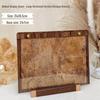 Walnut Wood Manicure Display Stand with Solid Base