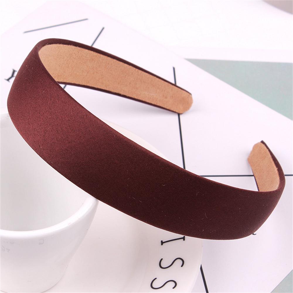 Elegant Solid Wide Headbands For Women Girls Fashion Satin Hair Bands Hairband Hoop for Korean Hair Accessories