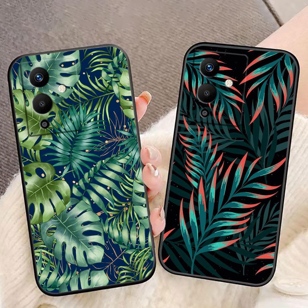 Vintage Banana Leaf Flower Cover Phone Case For Infinix NOTE 7 8 8I 10 11 11S 12 30 40 TECNO POVA NEO 2 4 5 6 Pro Case Funda